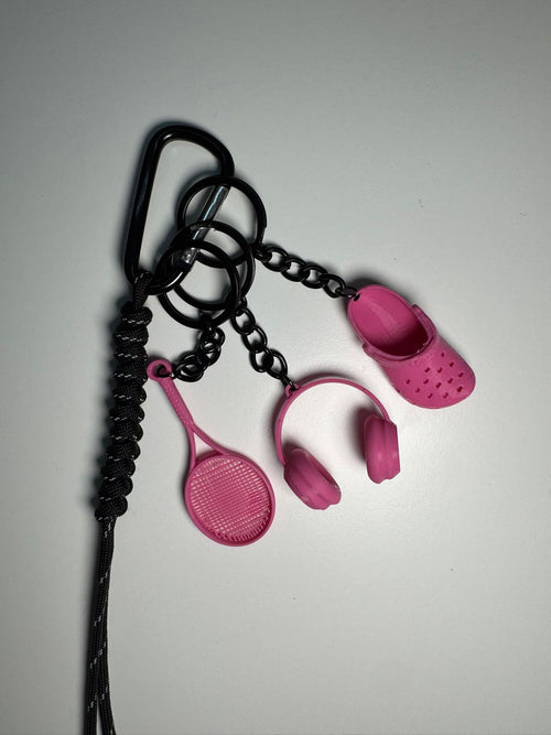 TENİS TEMALI Çanta Aksesuarı-Anahtarlık–Özel Kombinasyon