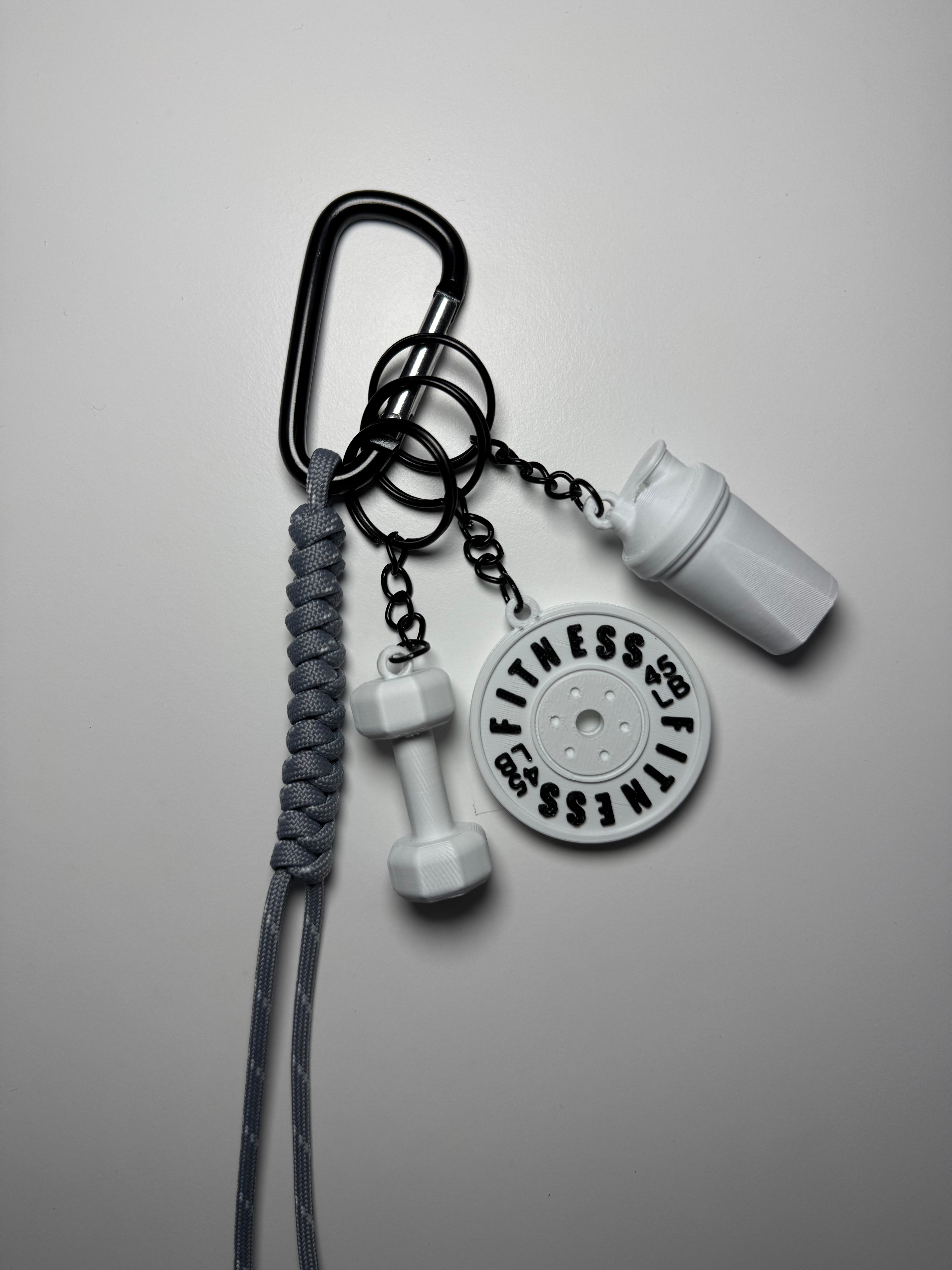 STRONGKEYCO Özel Tasarım Fitness Çanta Aksesuarı Anahtarlık WT1