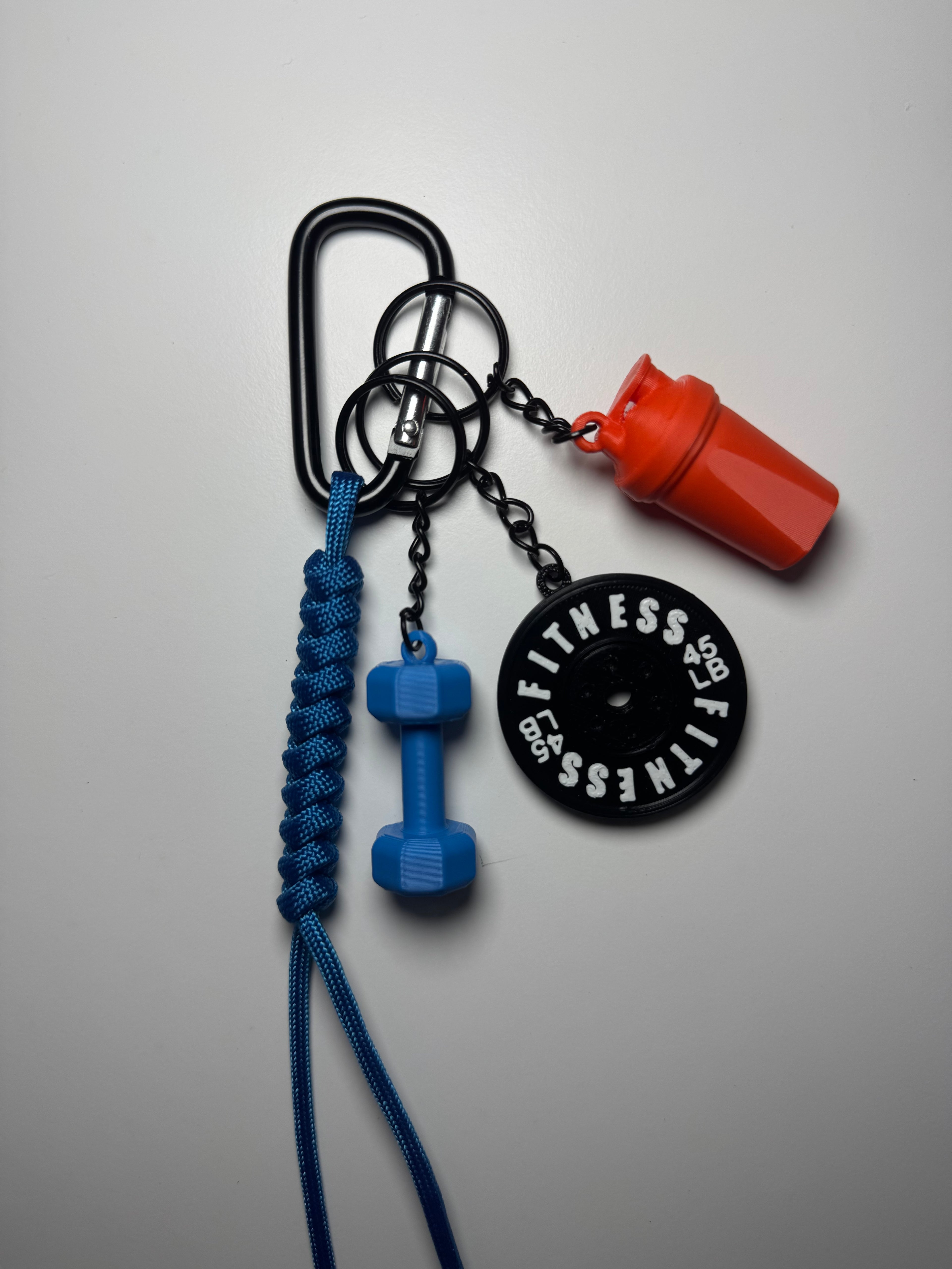 STRONGKEYCO Özel Tasarım Fitness Çanta Aksesuarı Anahtarlık BL2