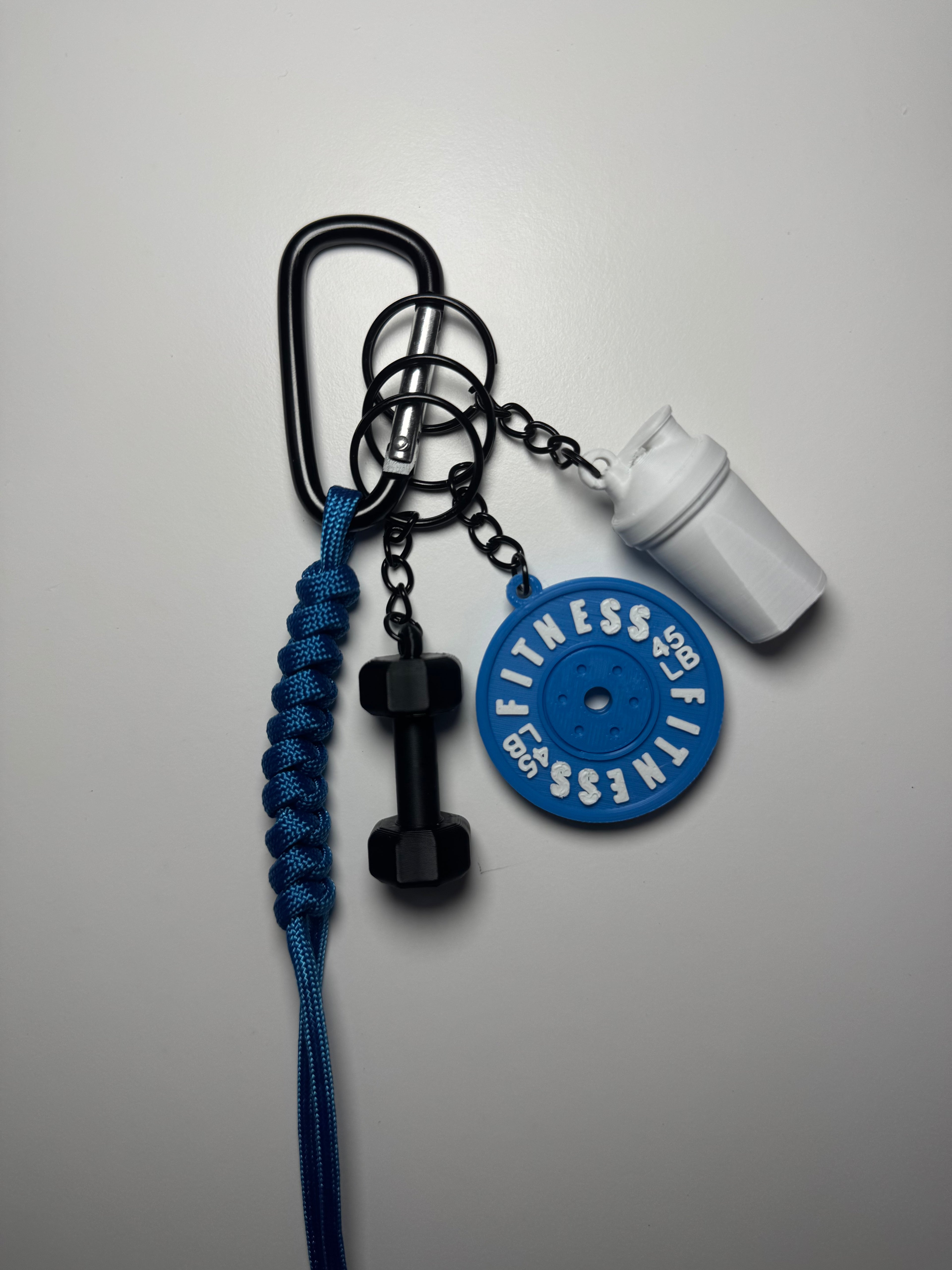 STRONGKEYCO Özel Tasarım Fitness Çanta Aksesuarı Anahtarlık BL3