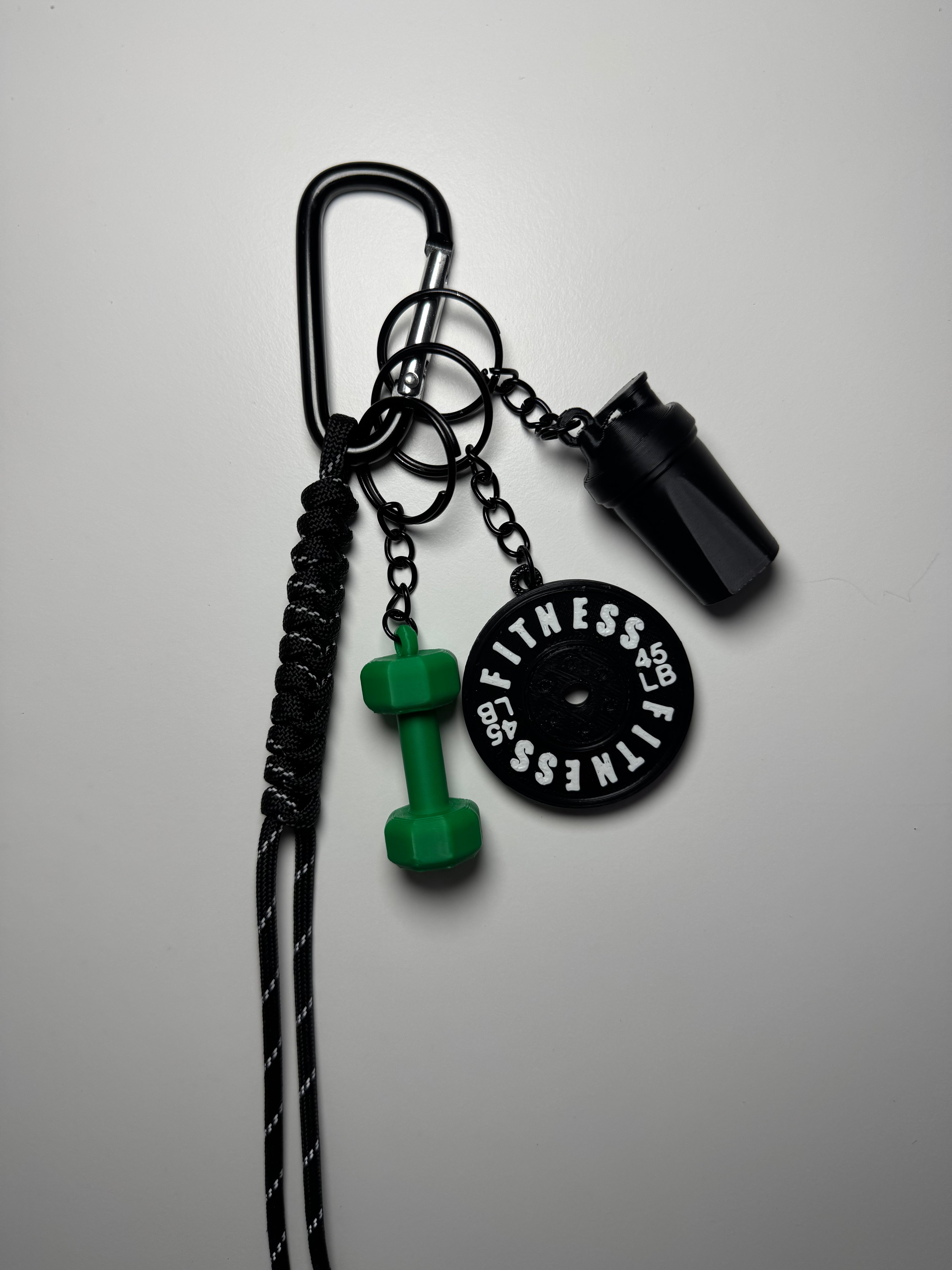 STRONGKEYCO Özel Tasarım Fitness Çanta Aksesuarı Anahtarlık GREBL1