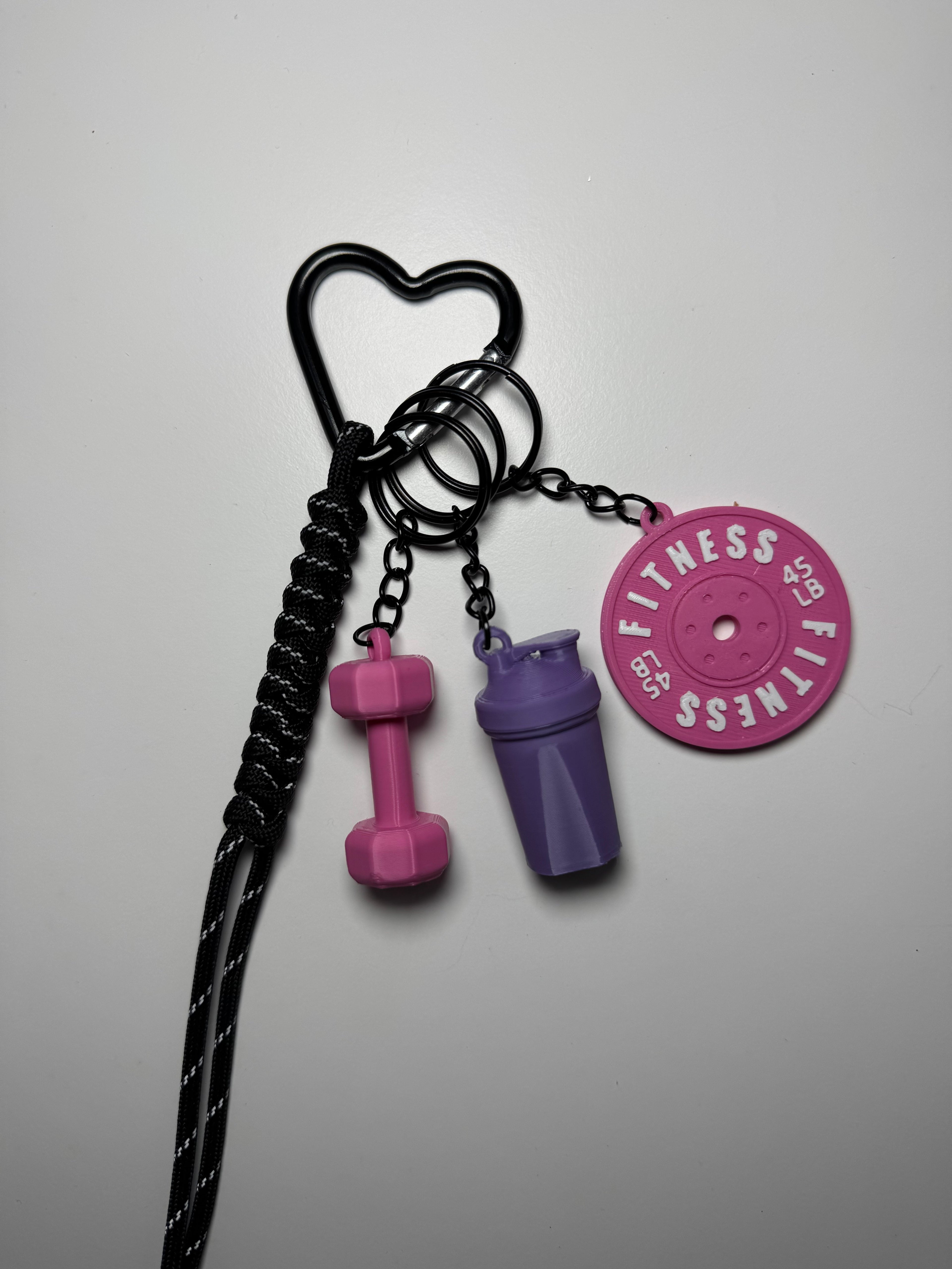 STRONGKEYCO Özel Tasarım Fitness Çanta Aksesuarı Anahtarlık PRNK1