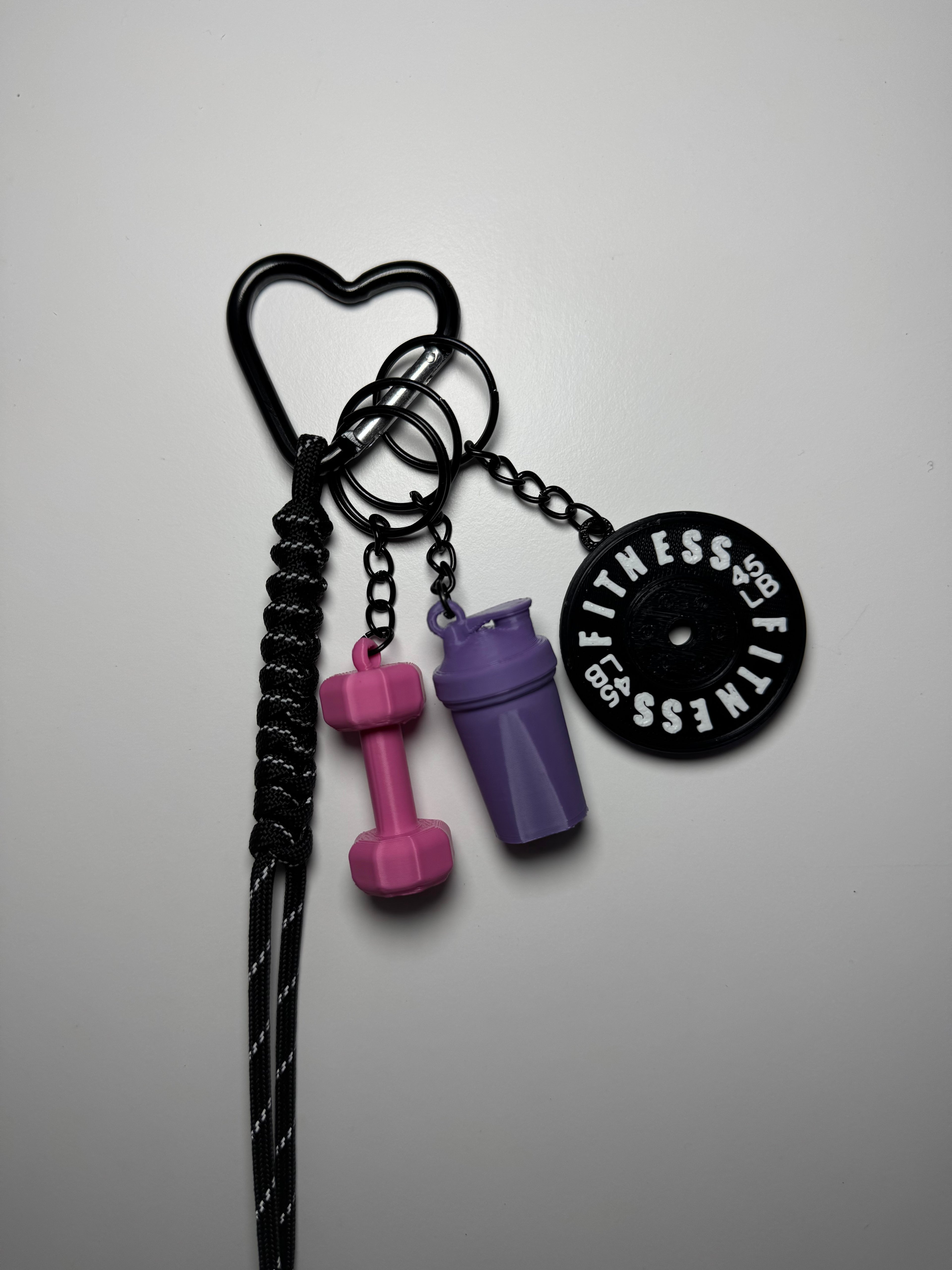 STRONGKEYCO Özel Tasarım Fitness Çanta Aksesuarı Anahtarlık PRNK2