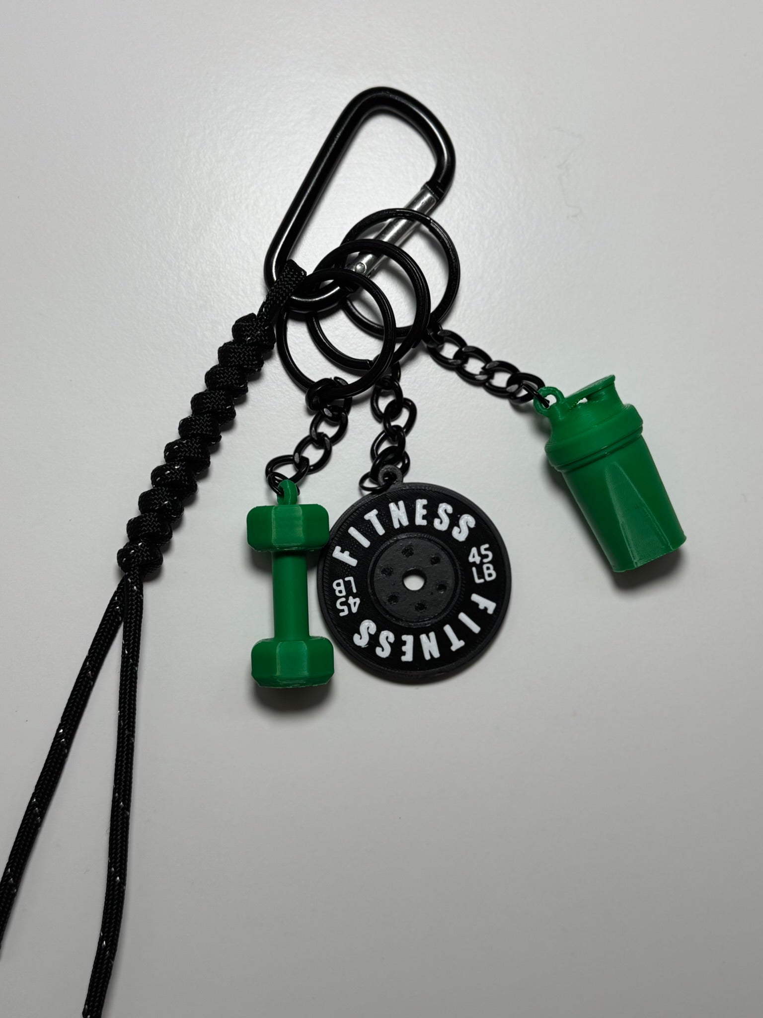 STRONGKEYCO Özel Tasarım Fitness Çanta Aksesuarı Anahtarlık GREBL2