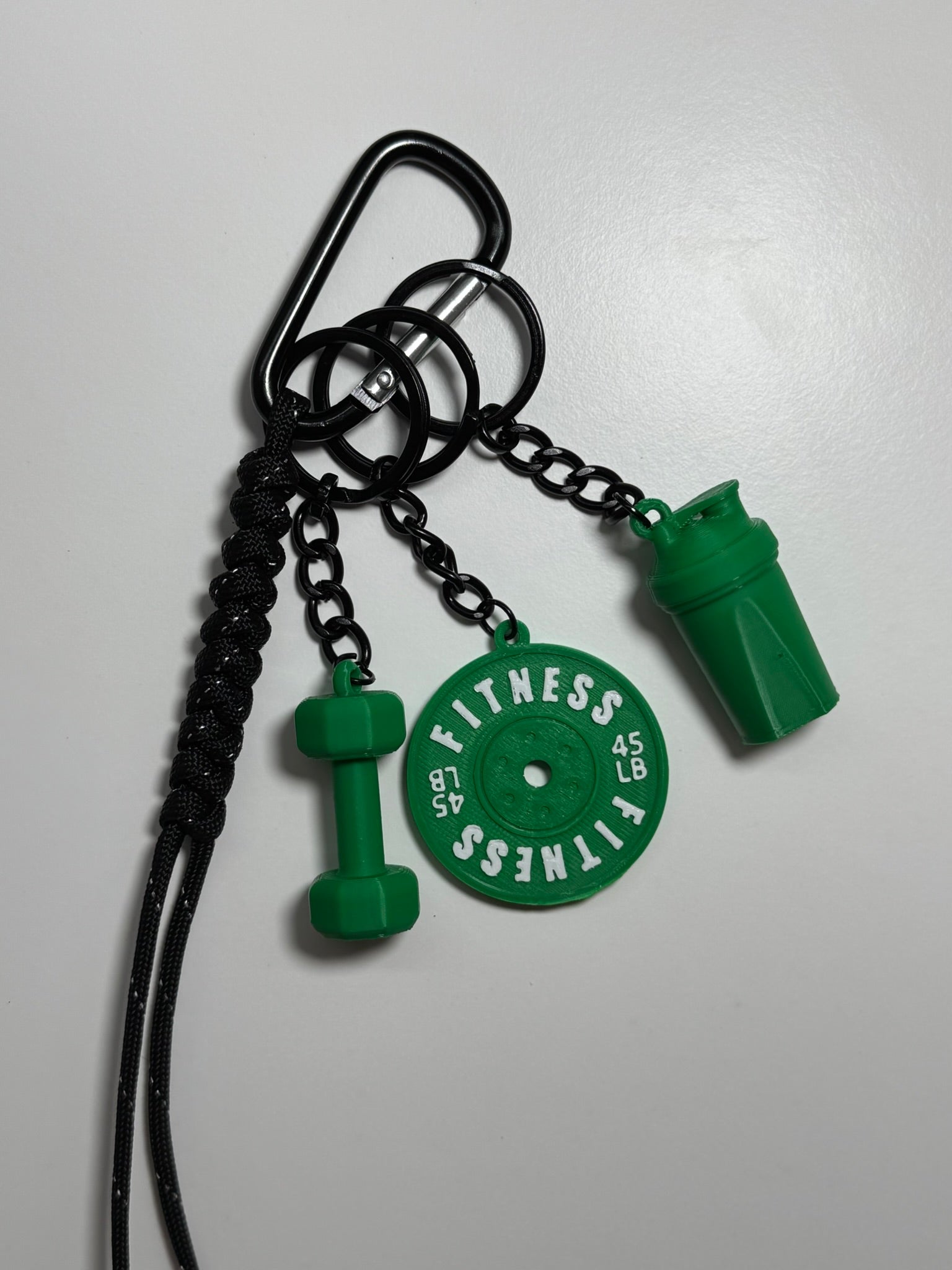 STRONGKEYCO Özel Tasarım Fitness Çanta Aksesuarı Anahtarlık GREBL3