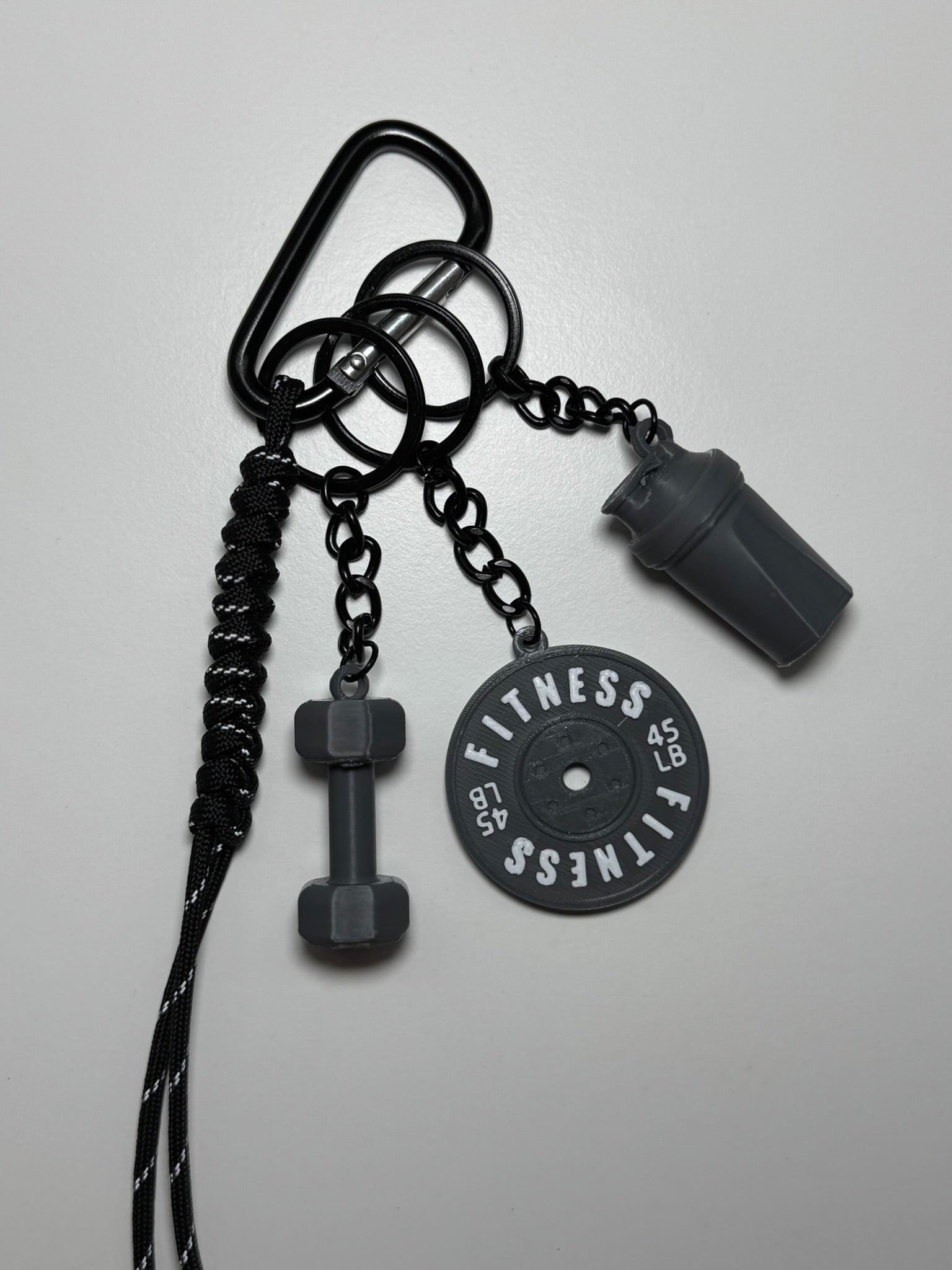 STRONGKEYCO Özel Tasarım Fitness Çanta Aksesuarı Anahtarlık GR1