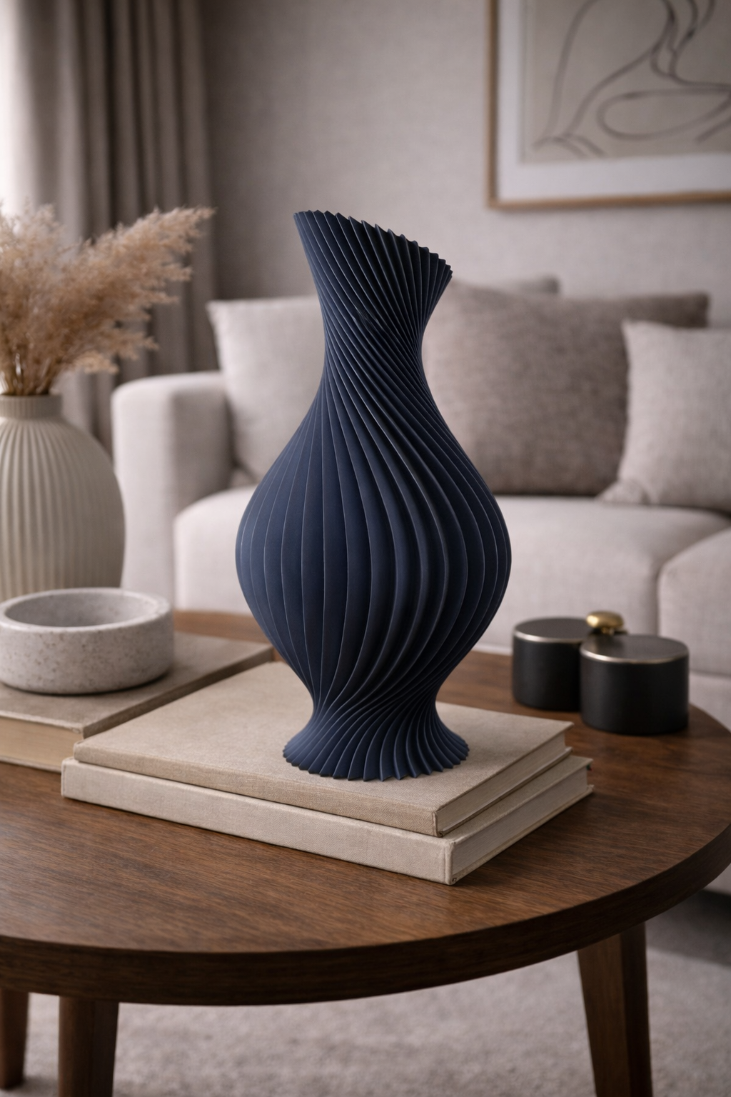 MODERN SPIRAL KIVRIMLI DEKORATIF VAZO