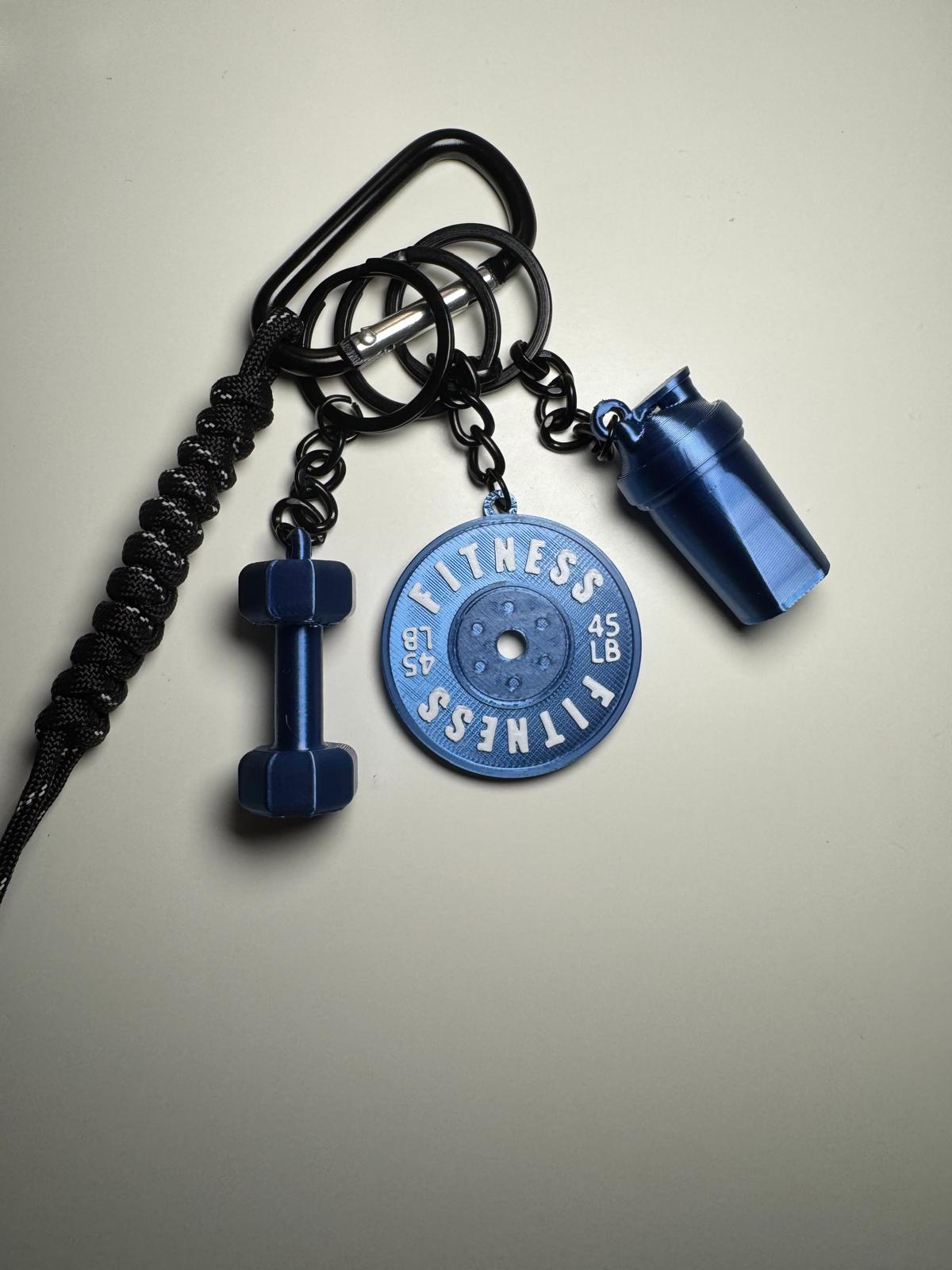 STRONGKEYCO Özel Tasarım Fitness Çanta Aksesuarı Anahtarlık ELITE SERIES