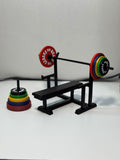 FITNESS TEMALI DEKORATİF BENCH PRESS - STRONGKEYCO PREMIUM SERIES
