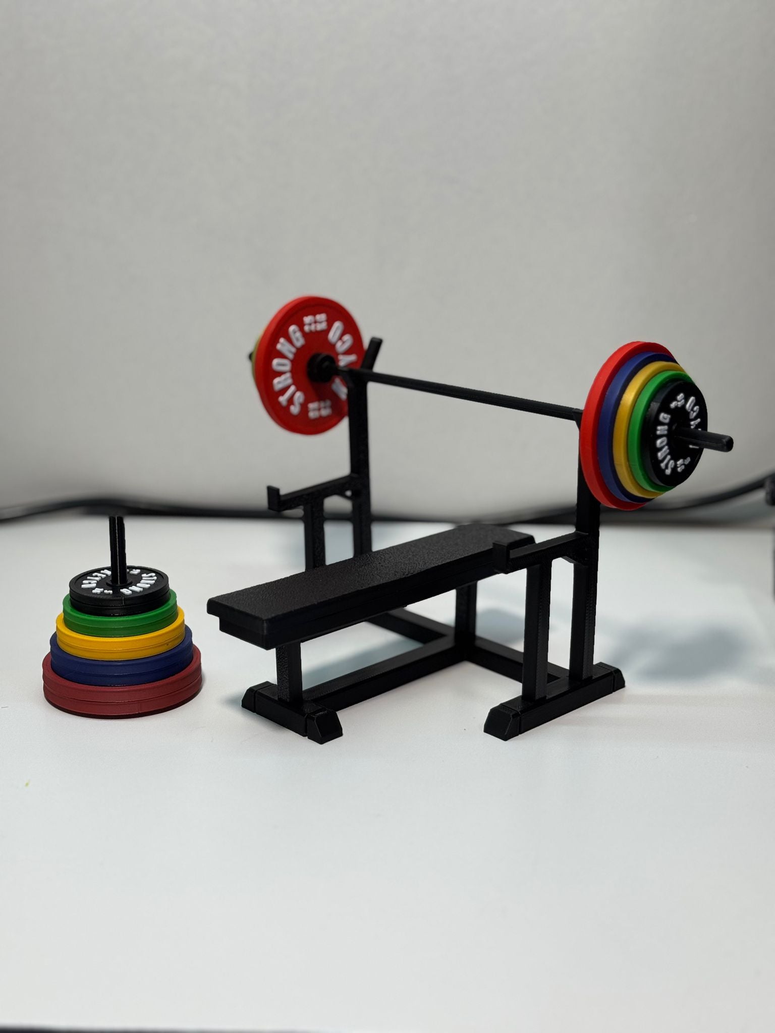 FITNESS TEMALI DEKORATİF BENCH PRESS - STRONGKEYCO PREMIUM SERIES