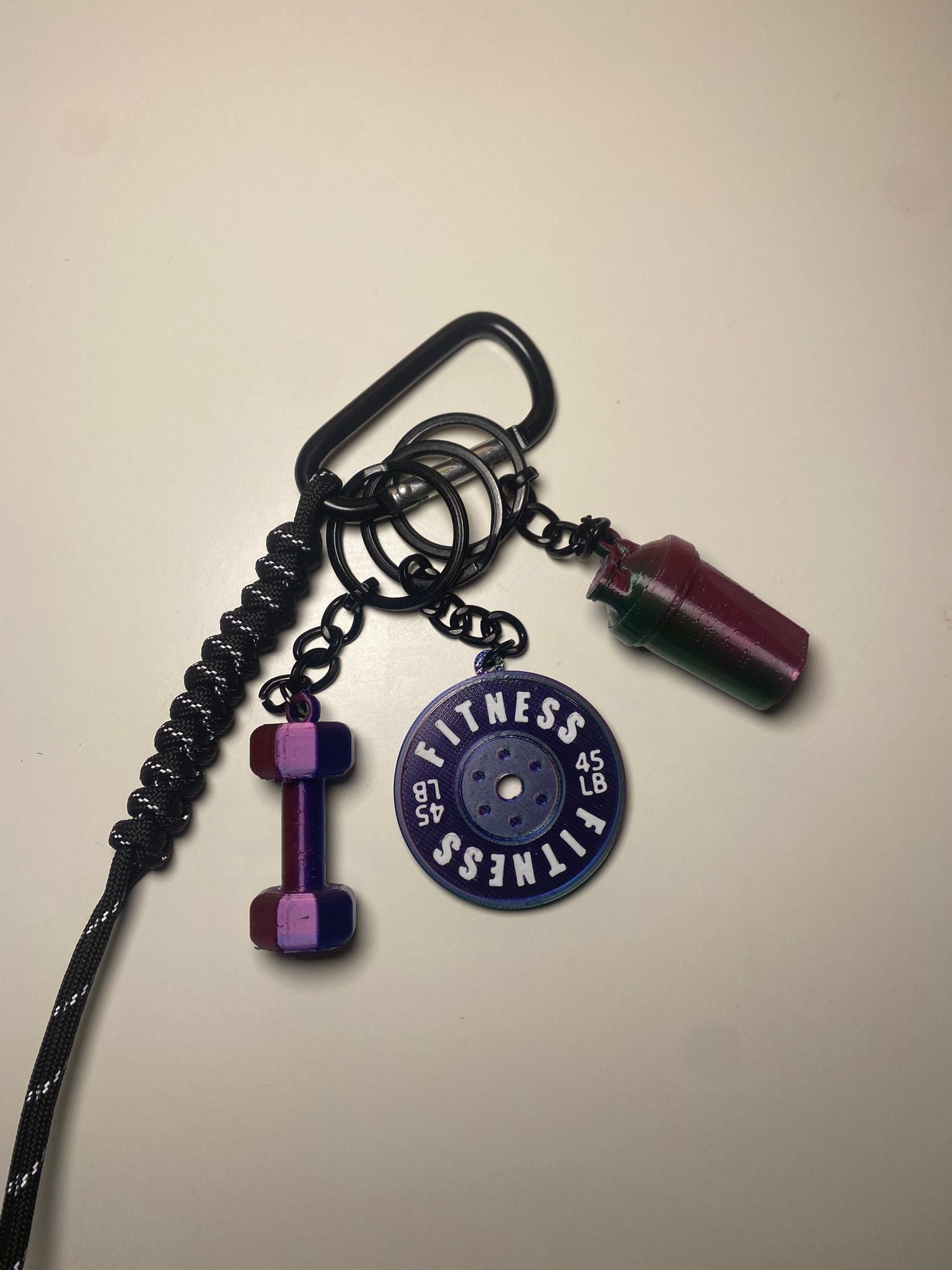 STRONGKEYCO Özel Tasarım Fitness Çanta Aksesuarı Anahtarlık ELITE SERIES 1