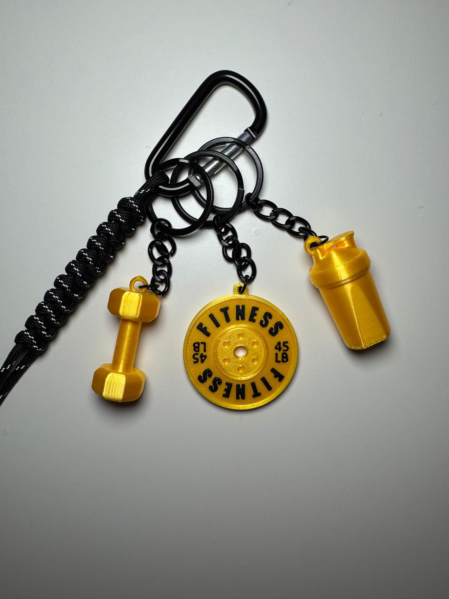 STRONGKEYCO Özel Tasarım Fitness Çanta Aksesuarı Anahtarlık ELITE GOLD